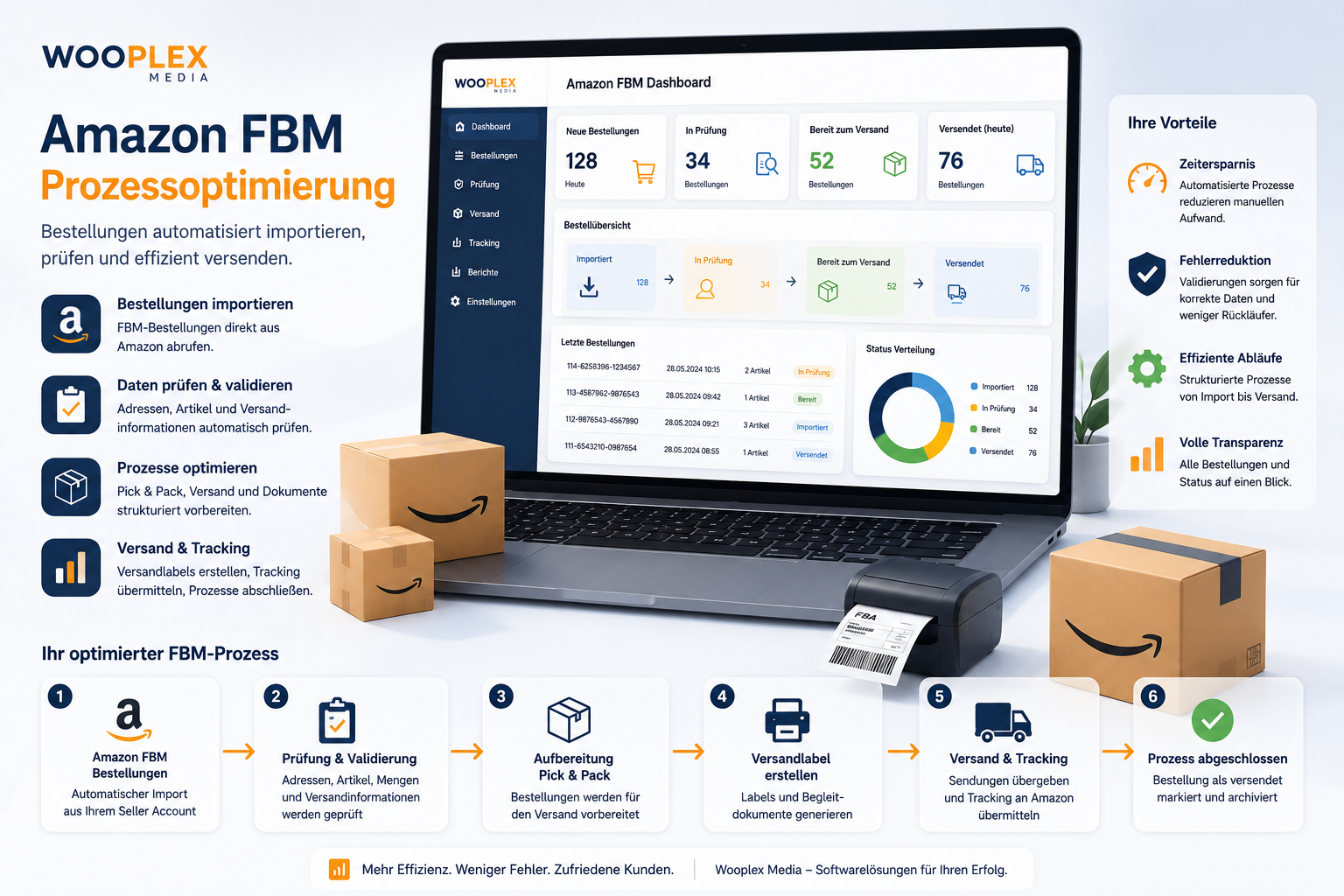 Amazon Versandtool Konzeptgrafik von Wooplex Media