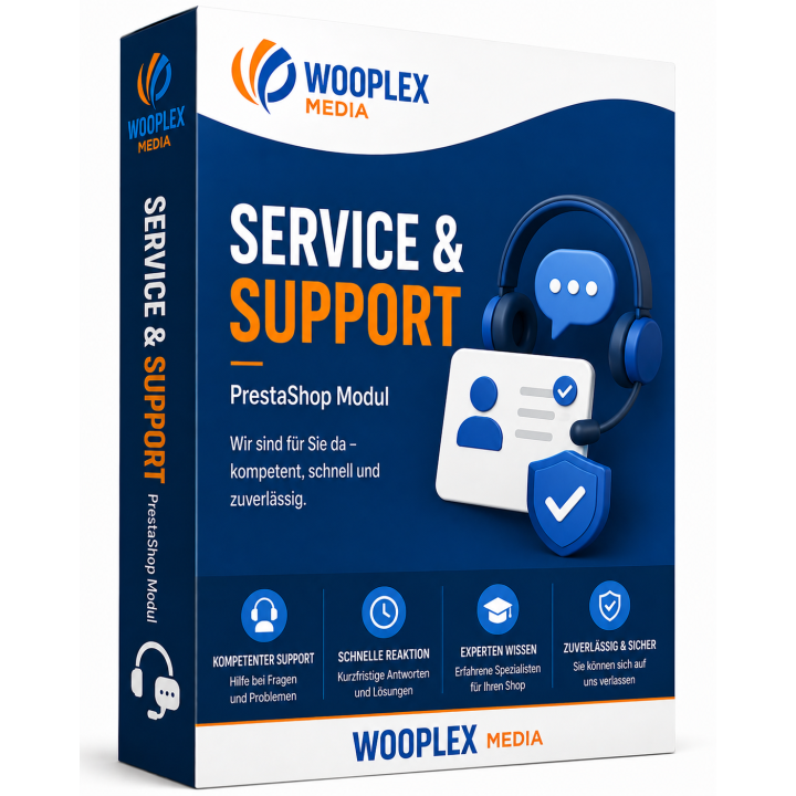 Service & Support für PrestaShop Onlineshops