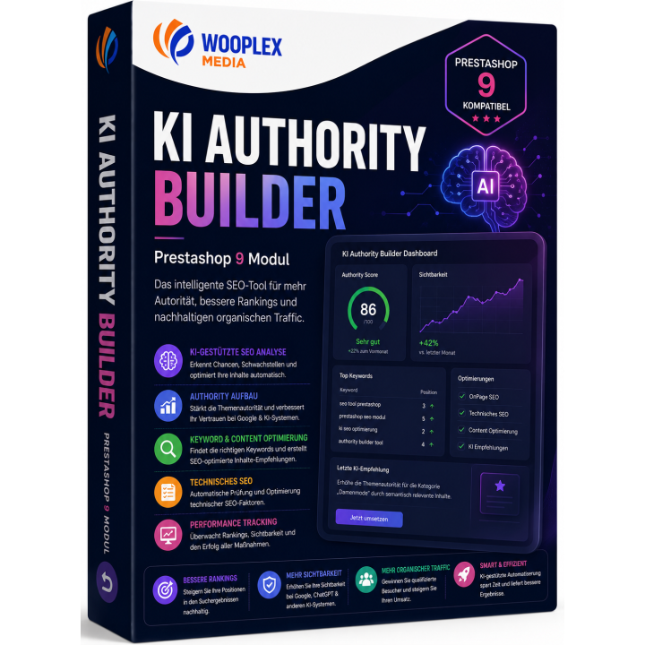 KI Authority Builder – SEO Content Modul für PrestaShop 9