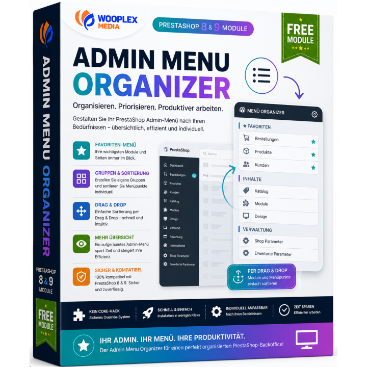 Admin Menu Organizer