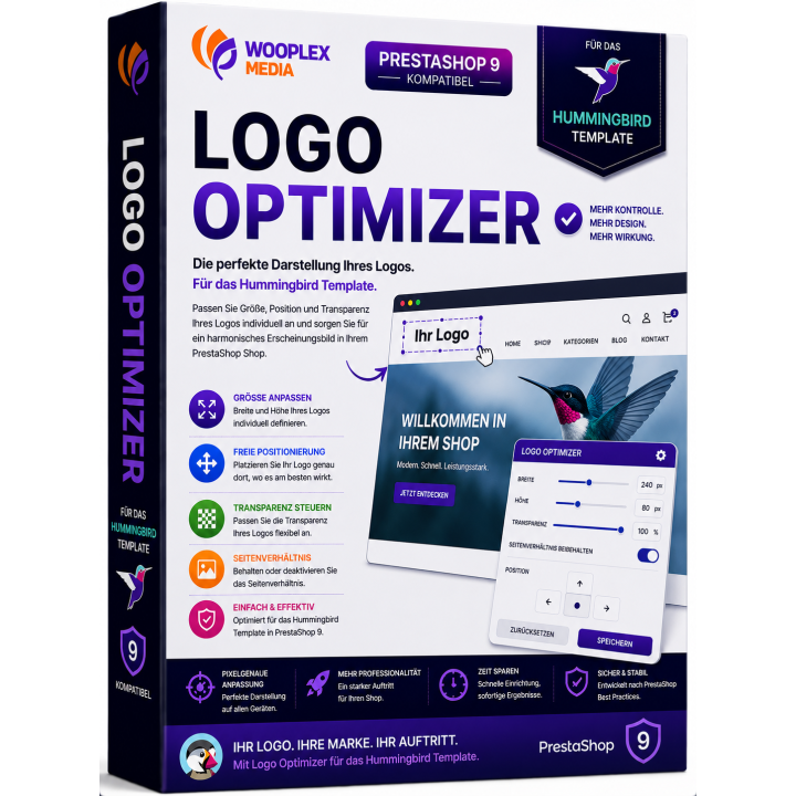 Logo Optimizer – kostenloses PrestaShop Modul