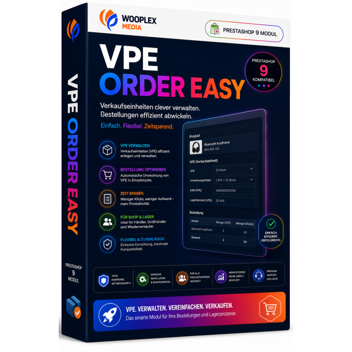 WM VPE Order für PrestaShop – Verpackungseinheiten bestellen