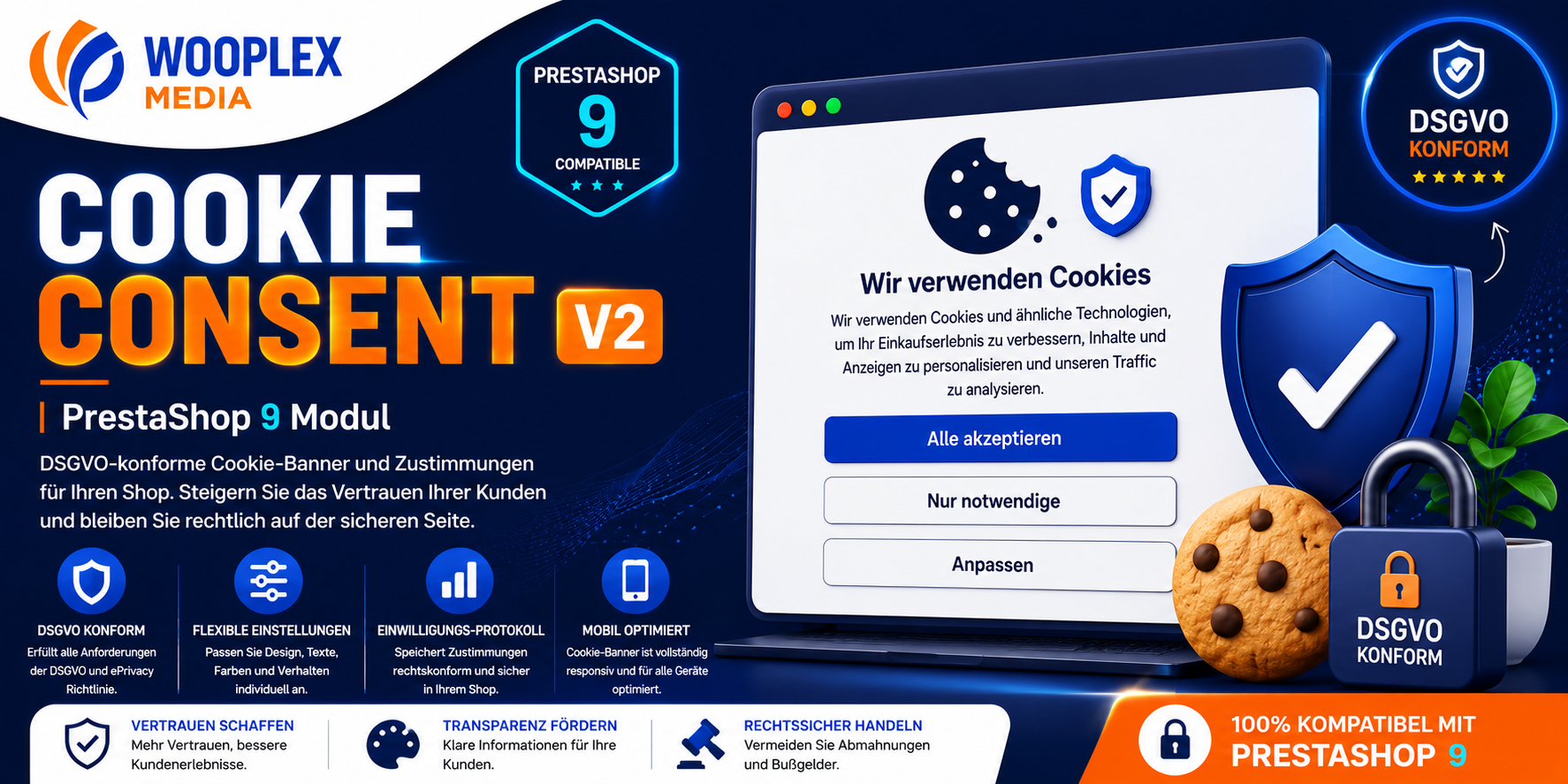 Neues PrestaShop 9 Modul: WM Cookie Consent – DSGVO-konforme Cookie-Einwilligung mit Google Consent Mode V2