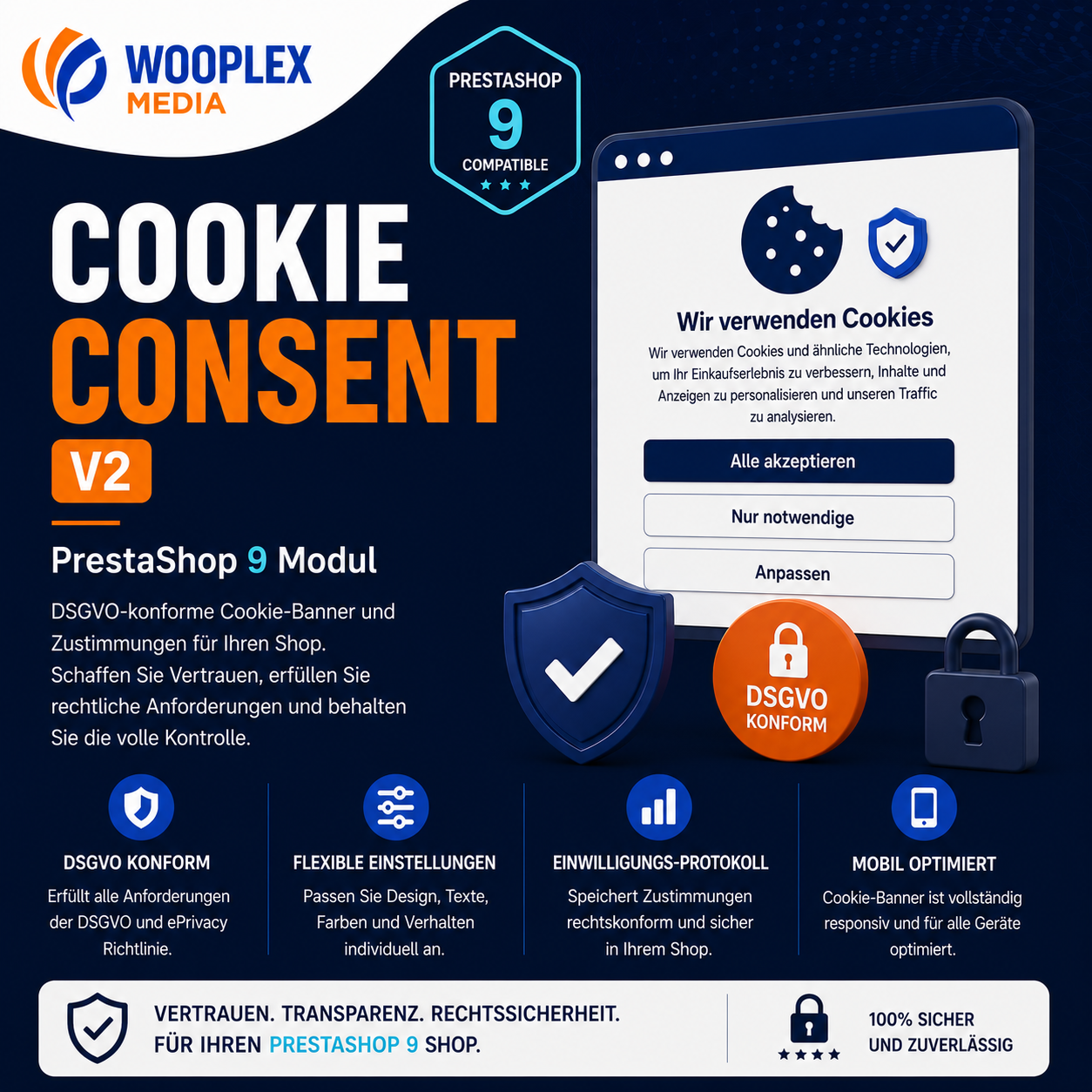 Neues PrestaShop 9 Modul: WM Cookie Consent – DSGVO-konforme Cookie-Einwilligung mit Google Consent Mode V2