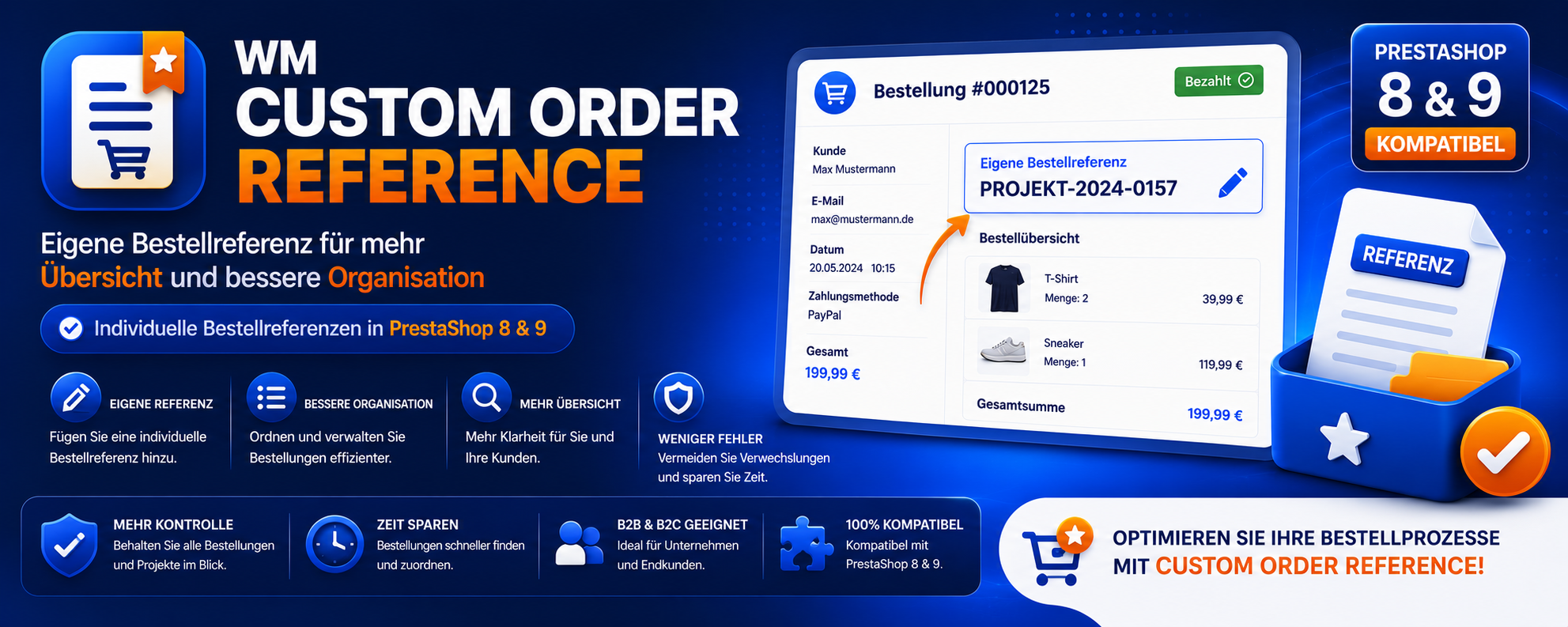 Individuelle Bestellnummern in PrestaShop 9 – Warum Standardreferenzen oft nicht ausreichen