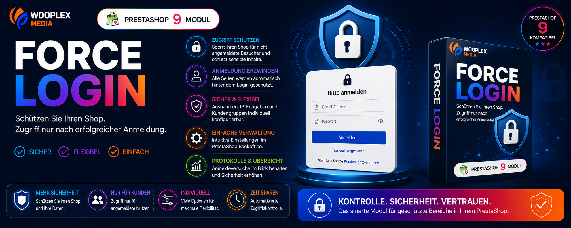 PrestaShop 9 als geschlossenen B2B- oder Kunden-Shop betreiben