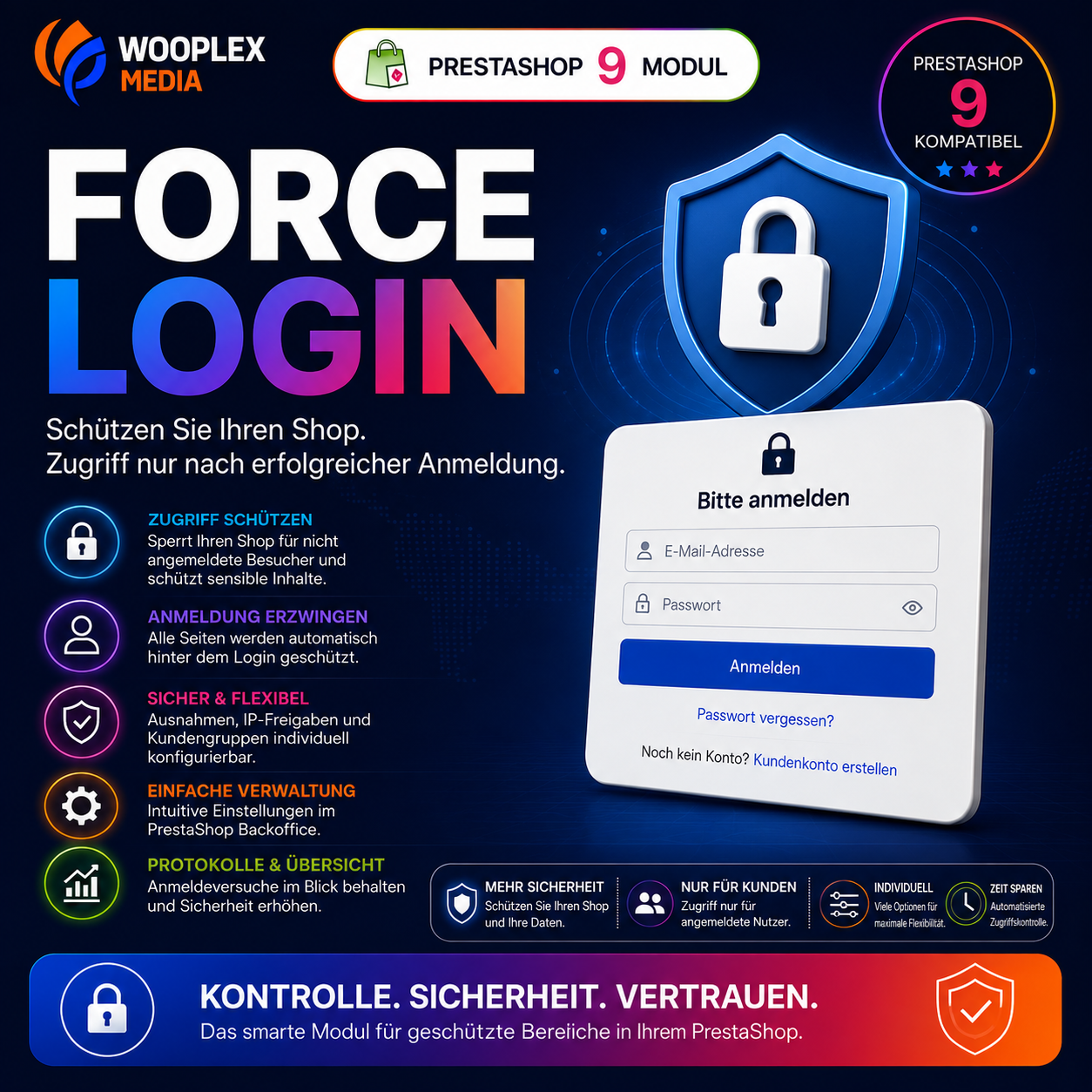 PrestaShop 9 als geschlossenen B2B- oder Kunden-Shop betreiben