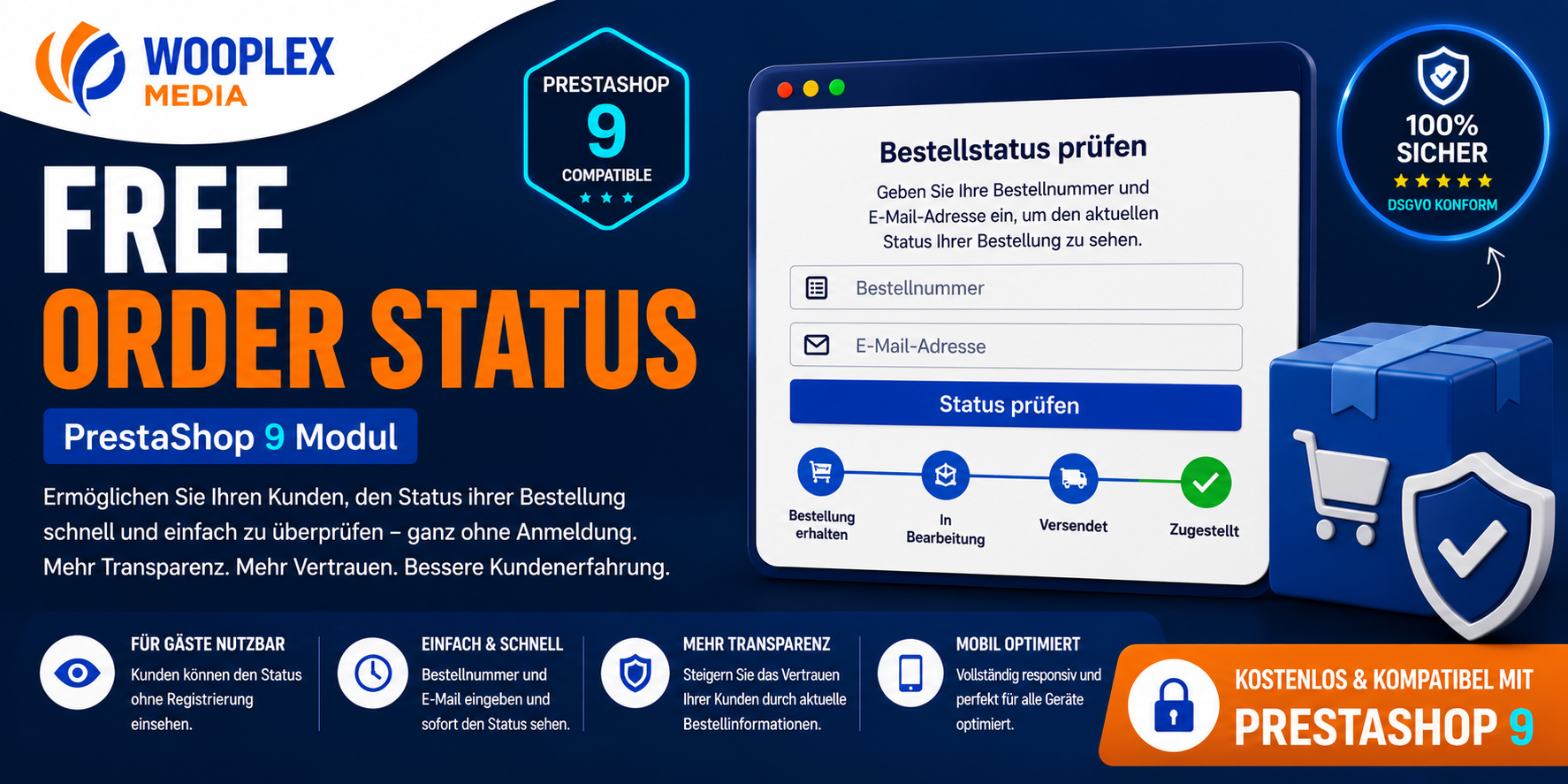 Kostenlose Bestellungen in PrestaShop automatisch verarbeiten