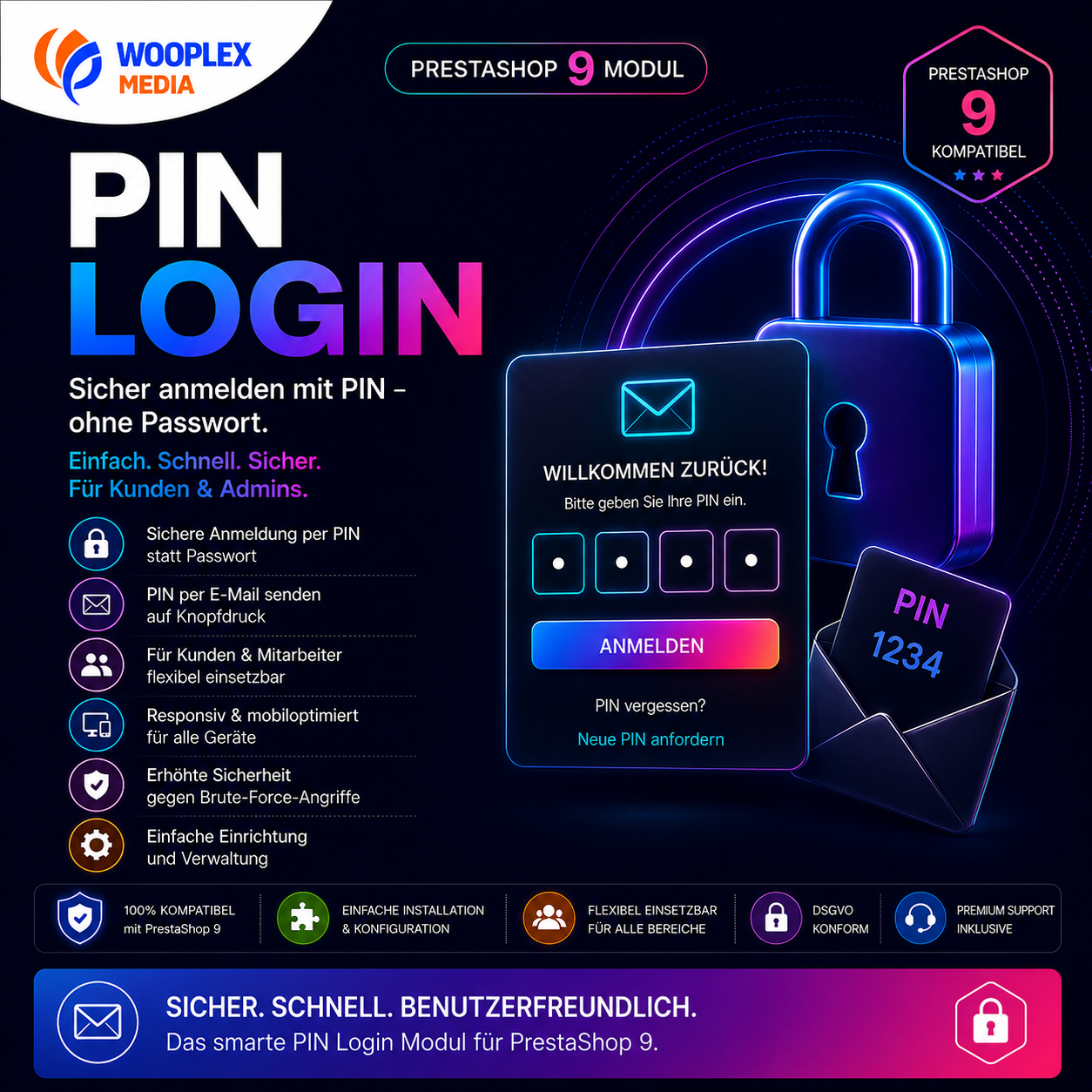 Kundenlogin ohne Passwort: Das neue Login-mit-PIN-Modul für PrestaShop 9