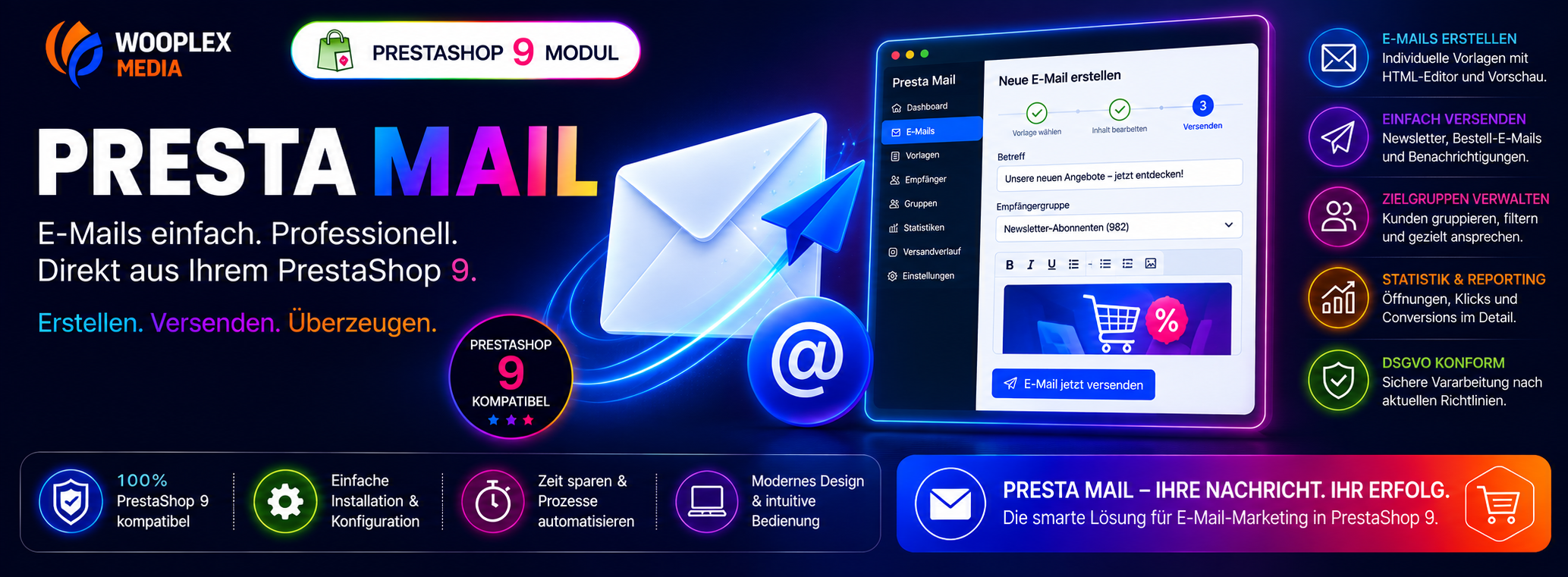 Kundenservice direkt in PrestaShop: Mit WM PrestaMail wird das Backoffice zur Kommunikationszentrale