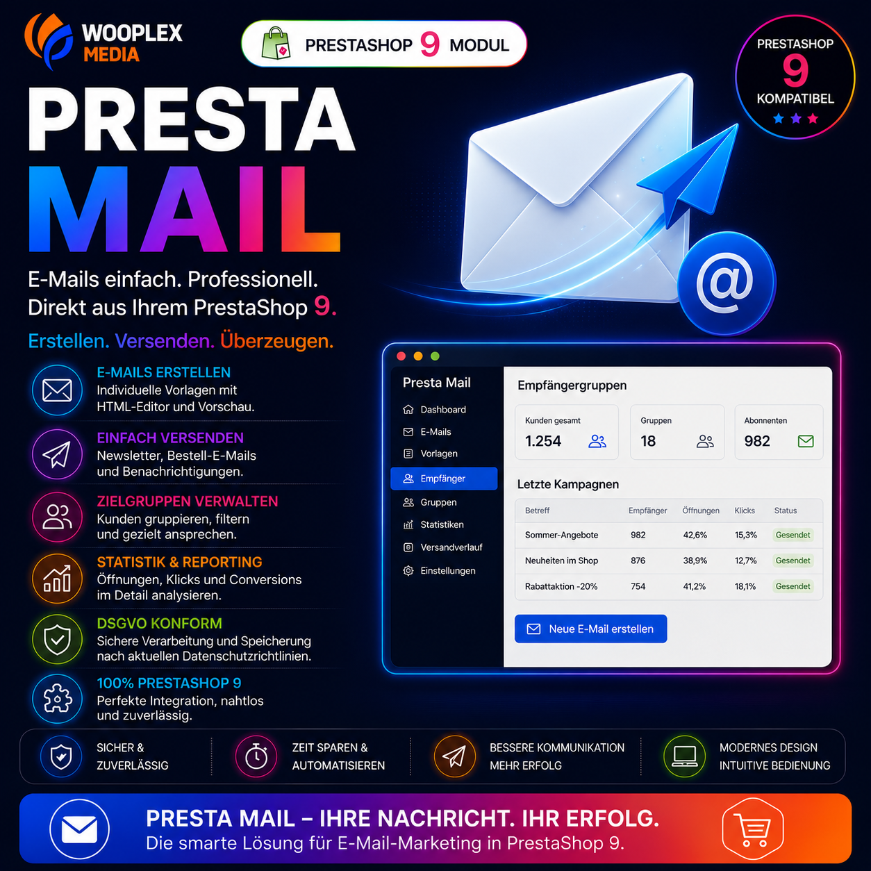 Kundenservice direkt in PrestaShop: Mit WM PrestaMail wird das Backoffice zur Kommunikationszentrale