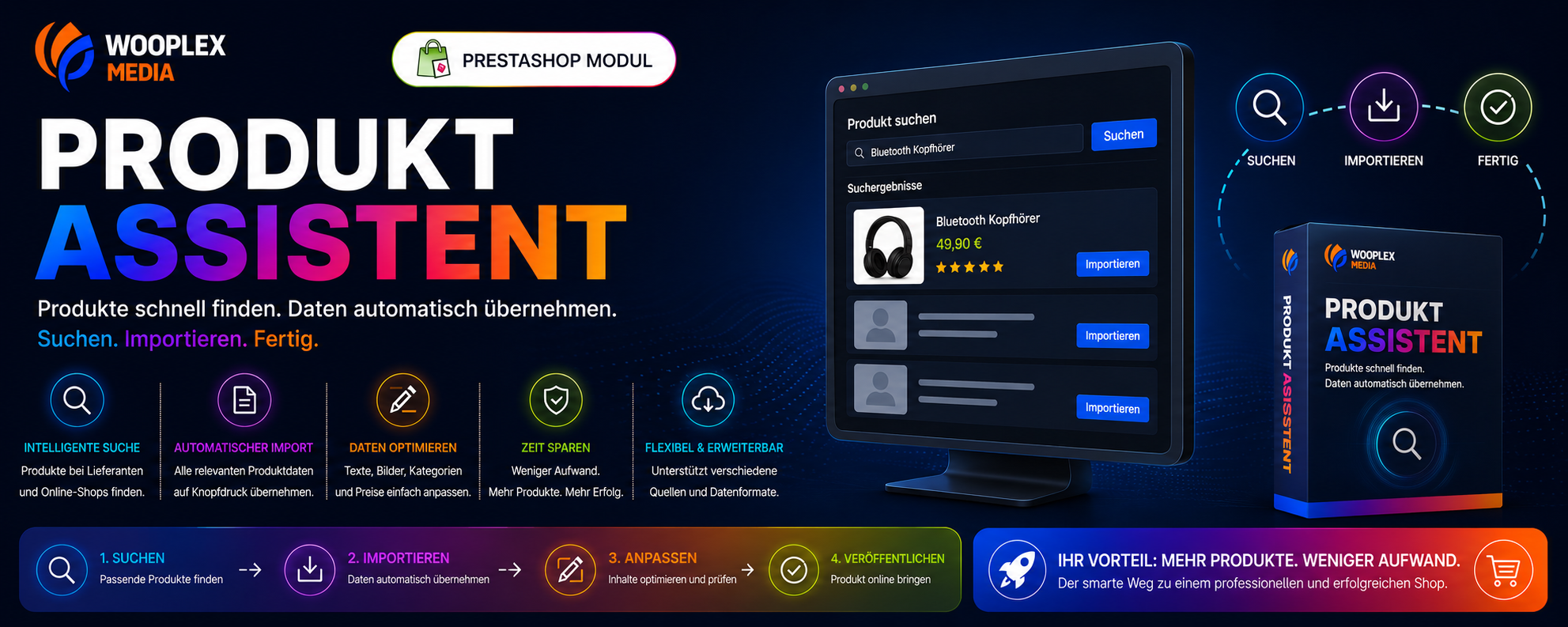 WM Produkt Assistent: Produktdaten aus Lieferantenquellen effizient für PrestaShop vorbereiten