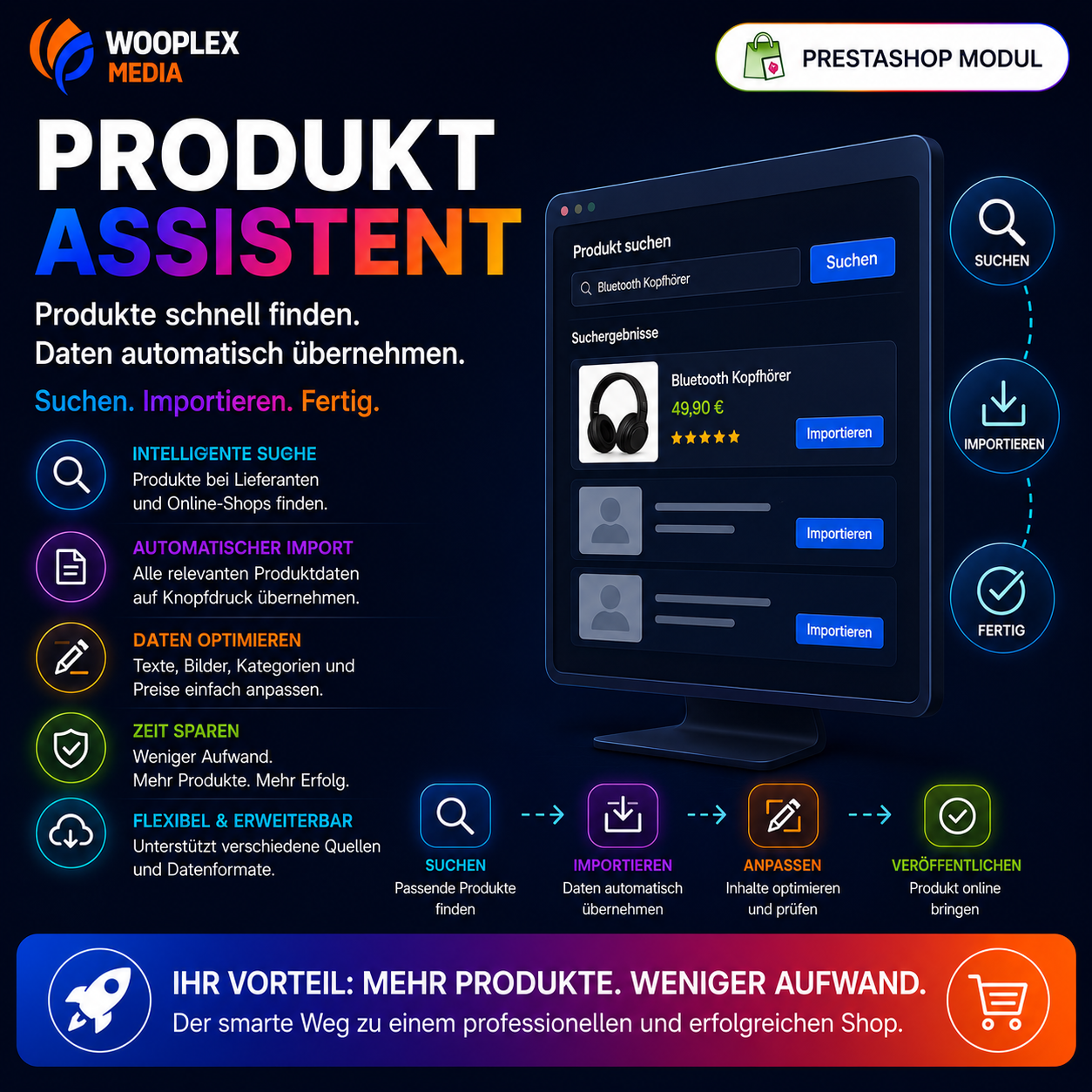 WM Produkt Assistent: Produktdaten aus Lieferantenquellen effizient für PrestaShop vorbereiten